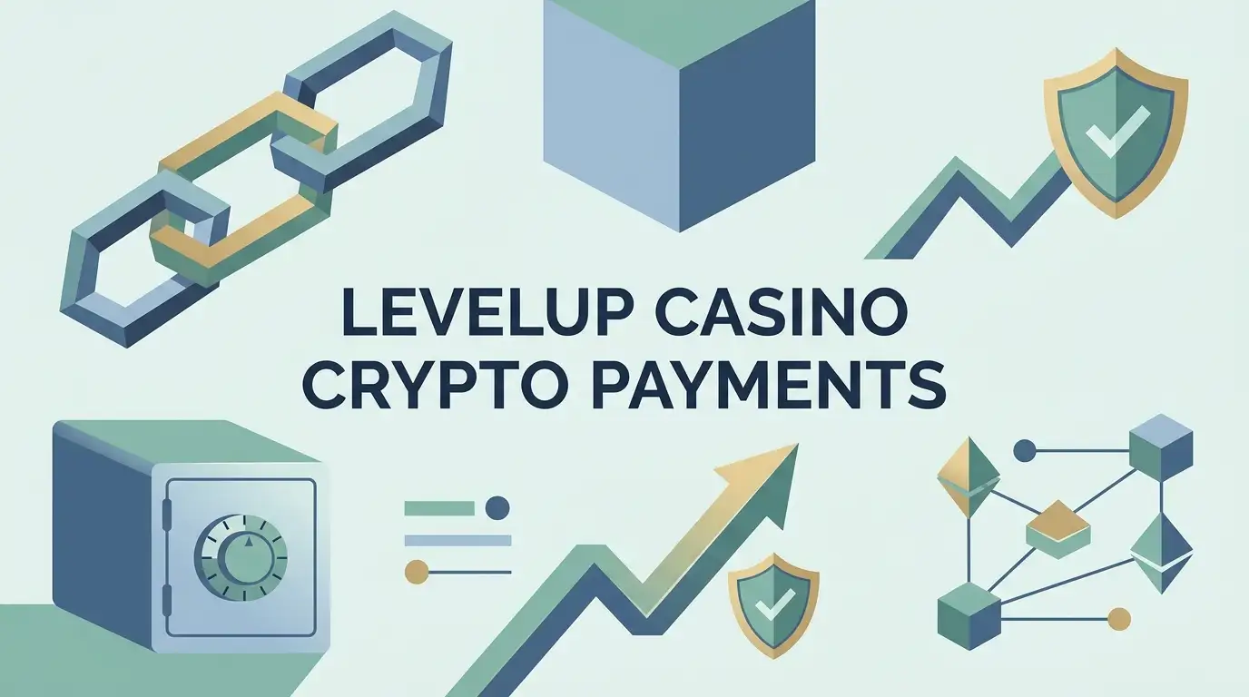 Editorial illustration for LevelUp Casino crypto payments