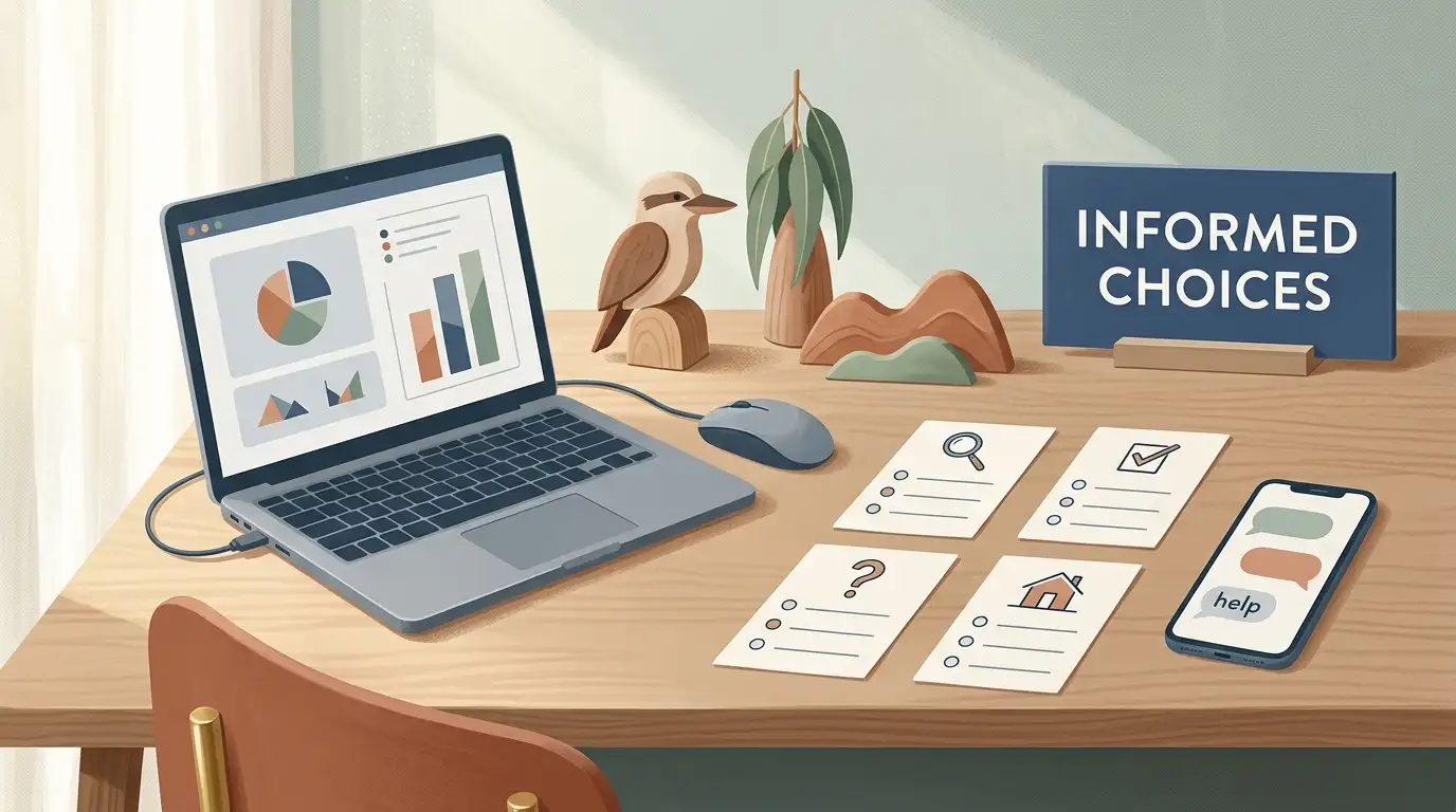 Editorial illustration of a structured casino review checklist